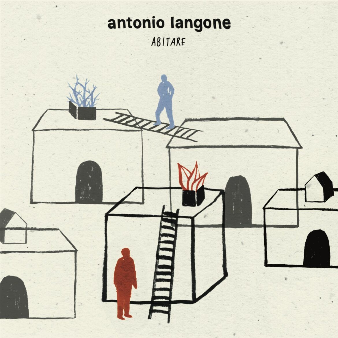 copertina album Antonio Langone abitare disegni di case astratte